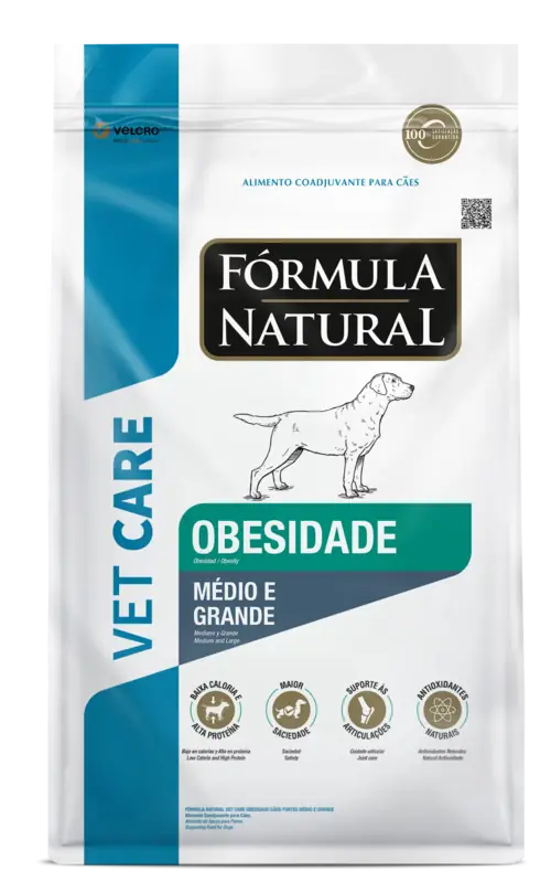 Fórmula Natural Vet Care Obesidade para cães de porte médio e grande